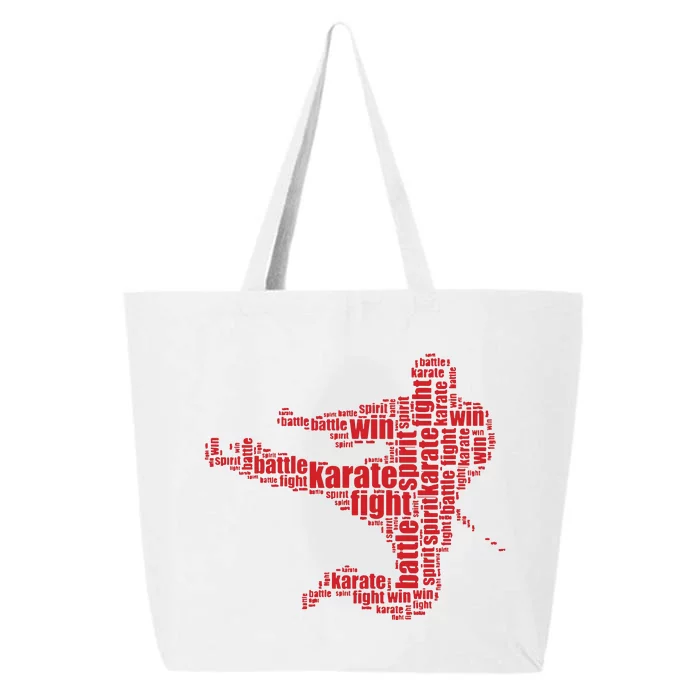 Karate Martial Arts Word Cloud 25L Jumbo Tote