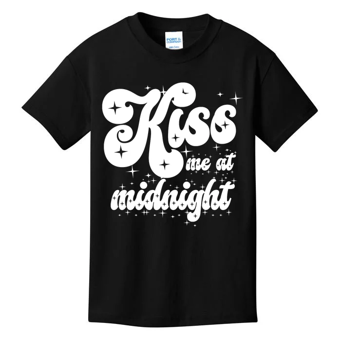 Kiss Me At Midnight Funny Happy New Years Eve Kids T-Shirt