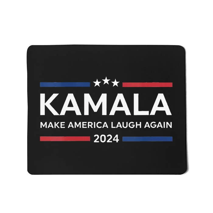 Kamala Make America Laugh Again American Flag 2024 Mousepad