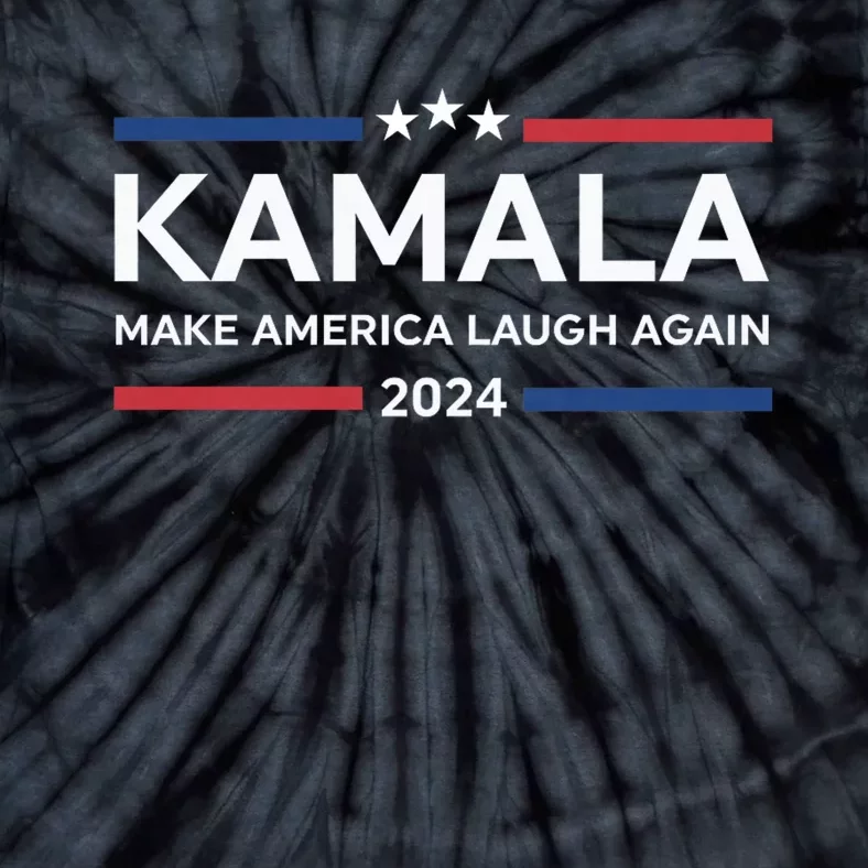 Kamala Make America Laugh Again American Flag 2024 Tie-Dye T-Shirt