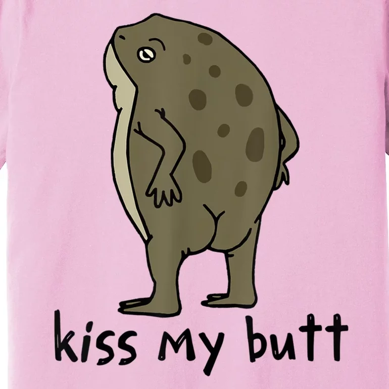 Kiss My Butt Green Frog Premium T-Shirt