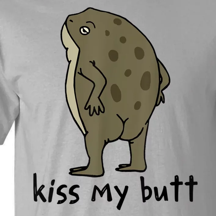 Kiss My Butt Green Frog Tall T-Shirt