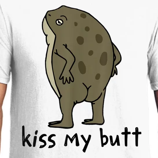 Kiss My Butt Green Frog Pajama Set