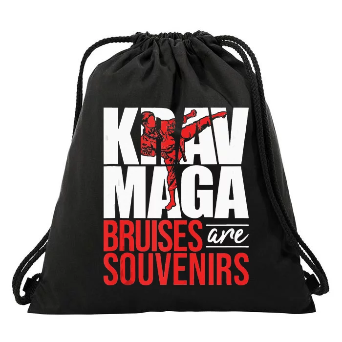 Krav Maga Bruises Are Souvenirs Israeli Self Defense MMA Drawstring Bag