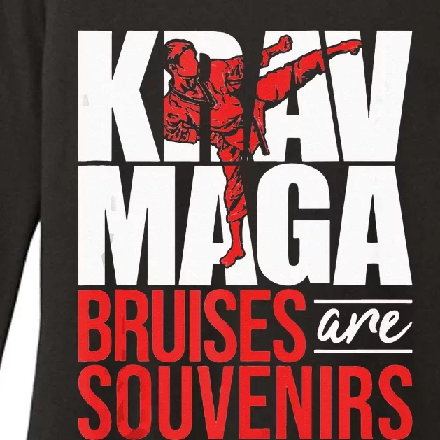 Krav Maga Bruises Are Souvenirs Israeli Self Defense MMA Womens CVC Long Sleeve Shirt