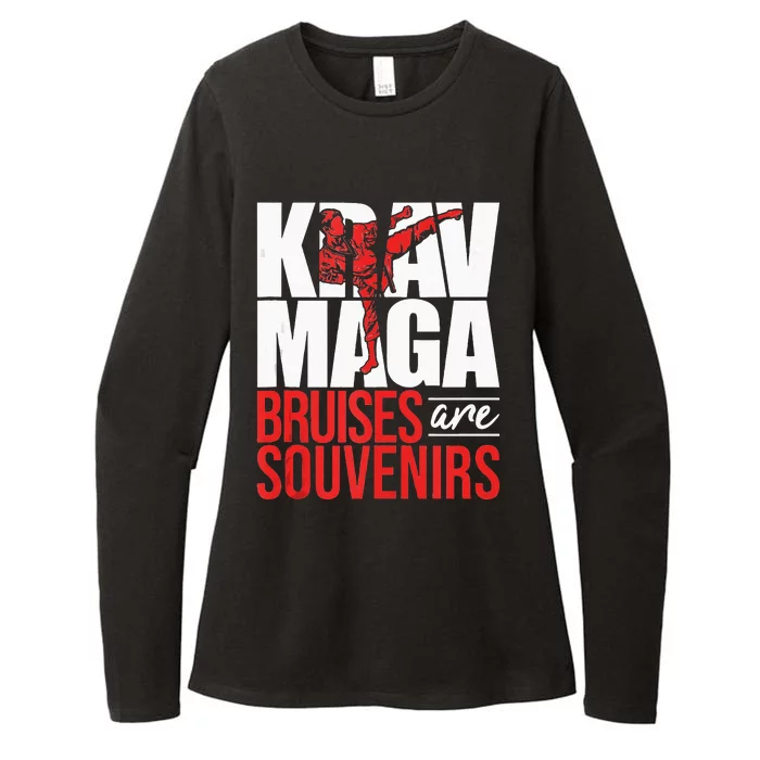 Krav Maga Bruises Are Souvenirs Israeli Self Defense MMA Womens CVC Long Sleeve Shirt