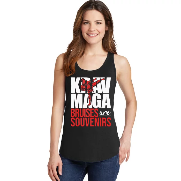 Krav Maga Bruises Are Souvenirs Israeli Self Defense MMA Ladies Essential Tank