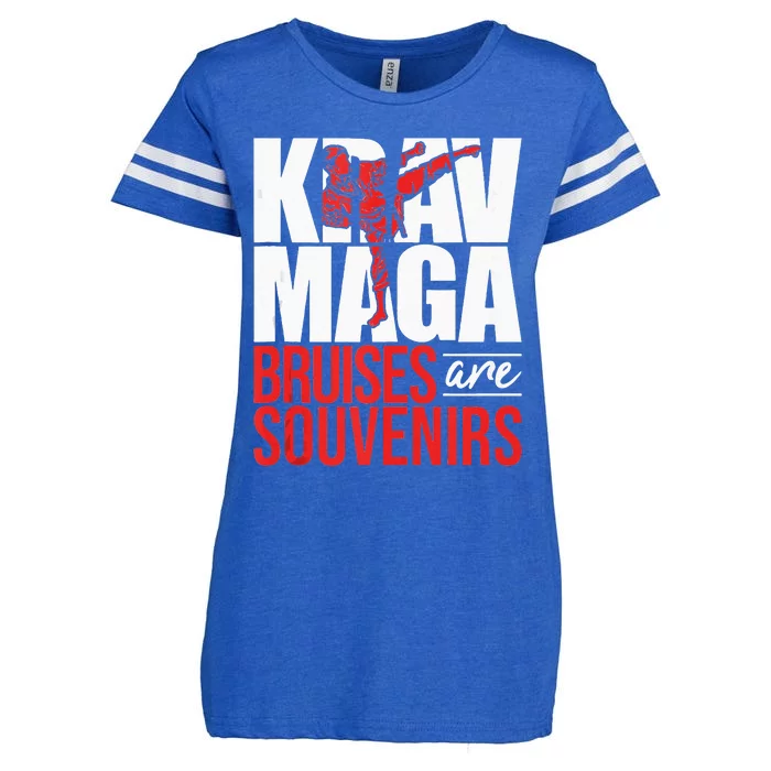 Krav Maga Bruises Are Souvenirs Israeli Self Defense MMA Enza Ladies Jersey Football T-Shirt