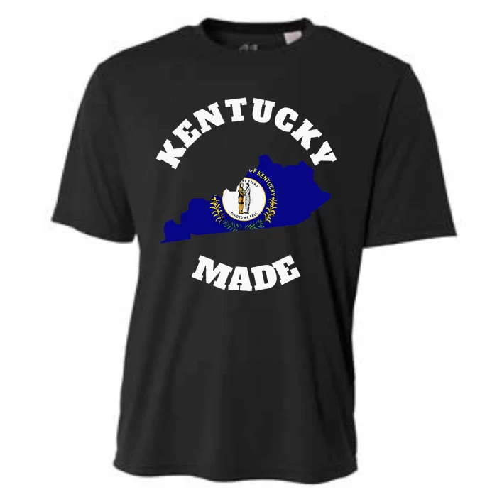 Kentucky Made Blue Kentucky Flag Kentucky State Pride Cooling Performance Crew T-Shirt