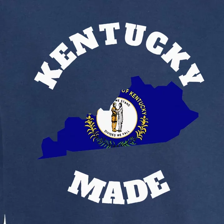 Kentucky Made Blue Kentucky Flag Kentucky State Pride Garment-Dyed Sweatshirt