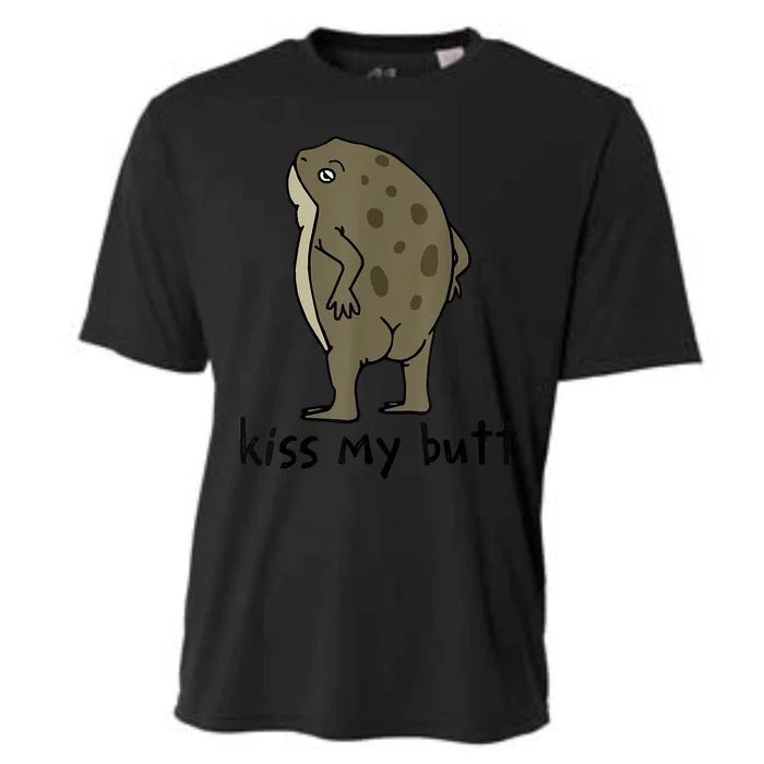 Kisss My Butt Green Frog Cooling Performance Crew T-Shirt