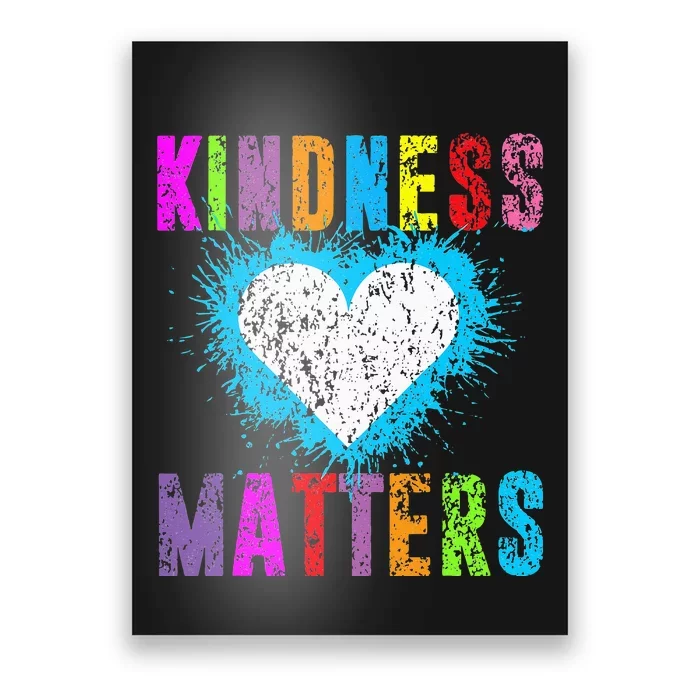 Kindness Matters Choose Kind Anti Bullying Movement Poster