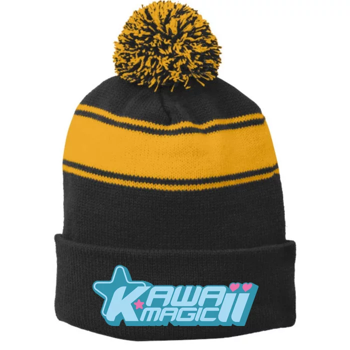 Kawaii Magic Cute Anime Stripe Pom Pom Beanie