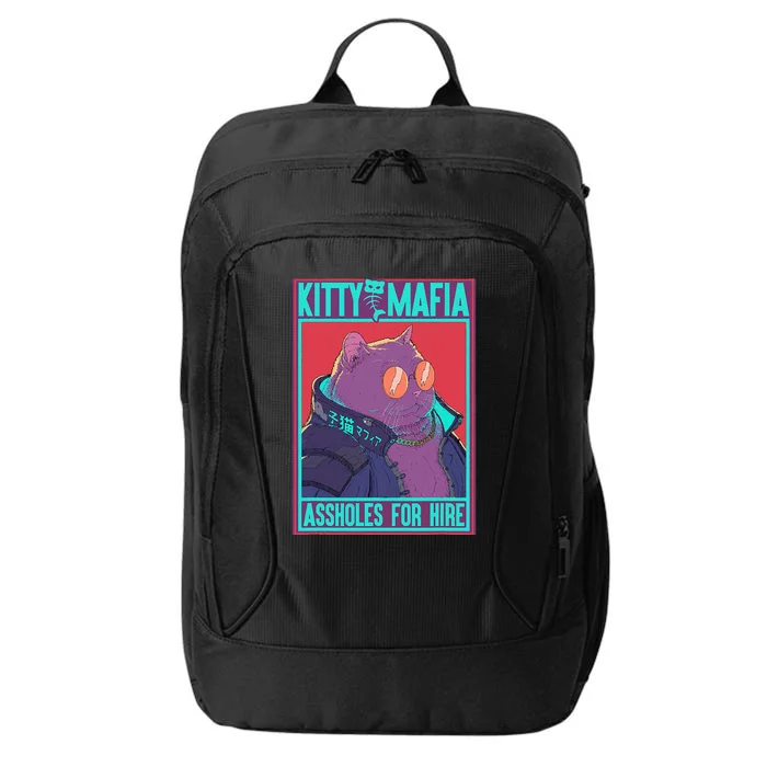 Kitty Mafia Cute Clothes Cat Japanese Aesthetic City Backpack