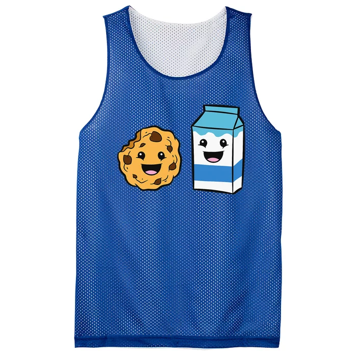 Kawaii Milk Chocolate Chip Cookie Mesh Reversible Basketball Jersey Tank