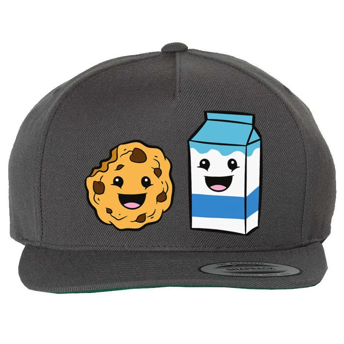 Kawaii Milk Chocolate Chip Cookie Wool Snapback Cap