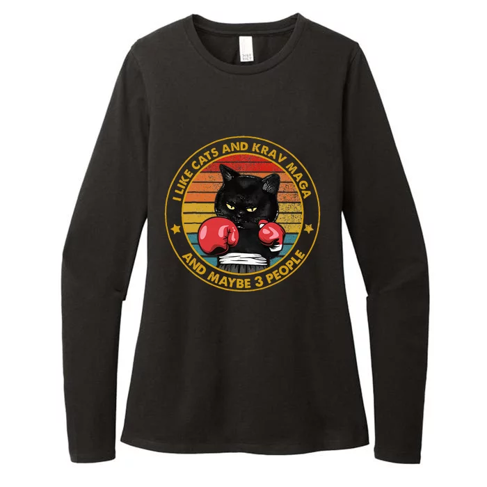 Krav Maga Cat Martial Arts Israel Defense Forces Womens CVC Long Sleeve Shirt