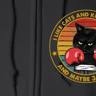 Krav Maga Cat Martial Arts Israel Defense Forces Full Zip Hoodie