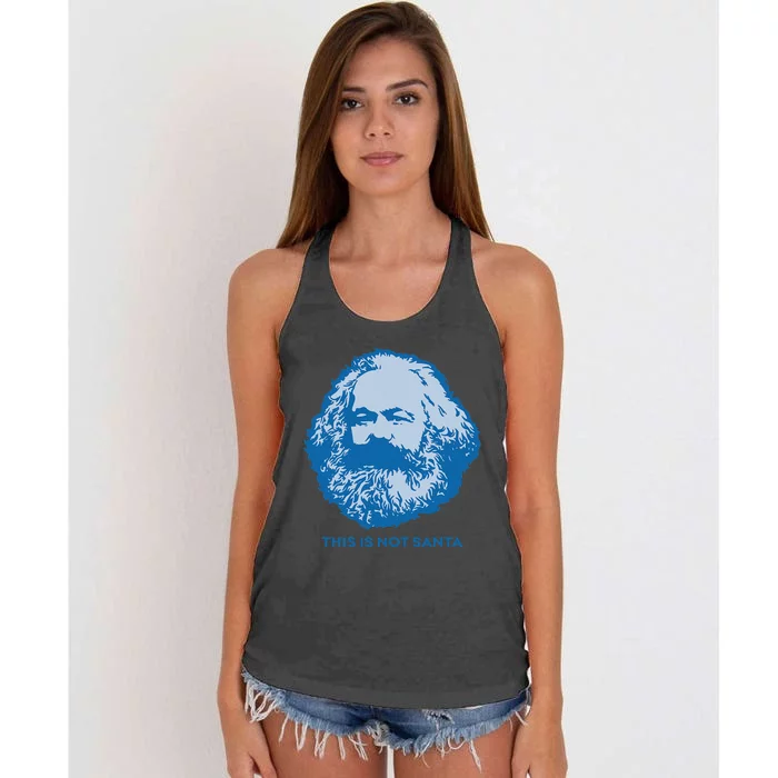 Karl Marxism Communism Socialism Philosophy Women's Knotted Racerback Tank