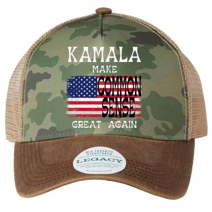 Kamala Make Common Sense Great Again Legacy Tie Dye Trucker Hat