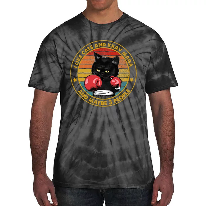 Krav Maga Cat Martial Arts Israel Defense Forces Tie-Dye T-Shirt