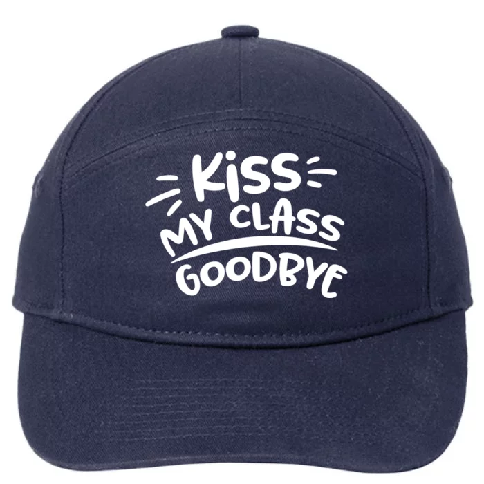 Kiss My Class Goodbye Funny Graduation 7-Panel Snapback Hat