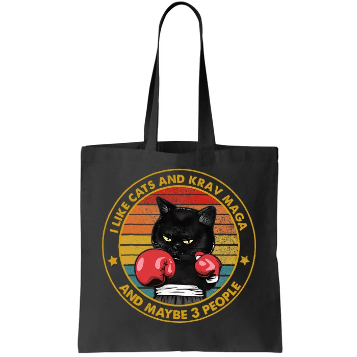 Krav Maga Cat Martial Arts Israel Defense Forces Tote Bag