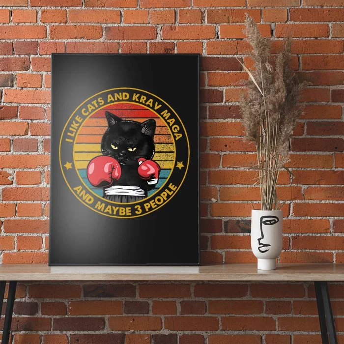 Krav Maga Cat Martial Arts Israel Defense Forces Poster