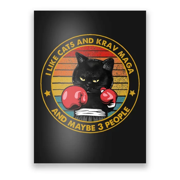 Krav Maga Cat Martial Arts Israel Defense Forces Poster