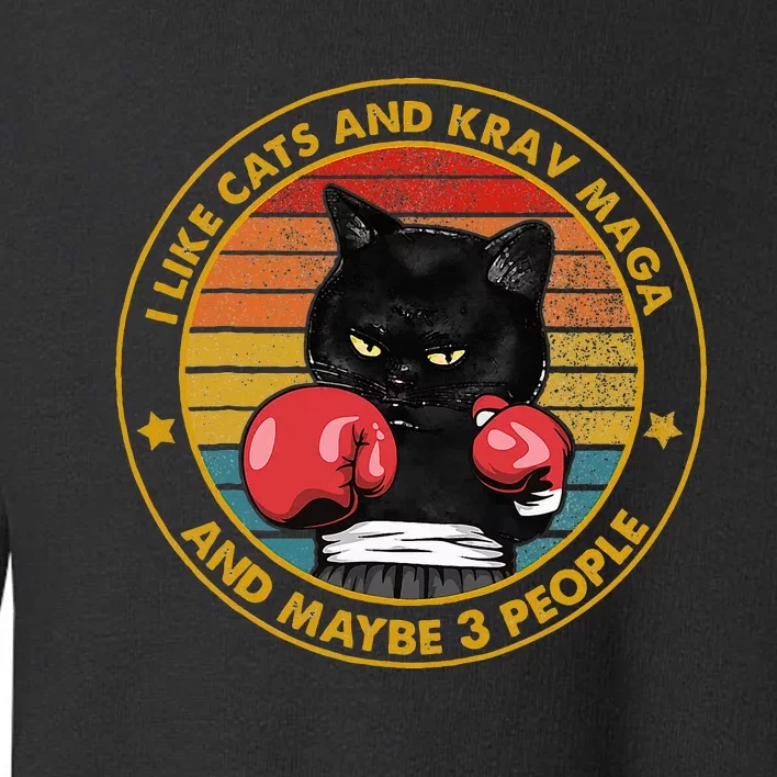 Krav Maga Cat Martial Arts Israel Defense Forces Toddler Sweatshirt