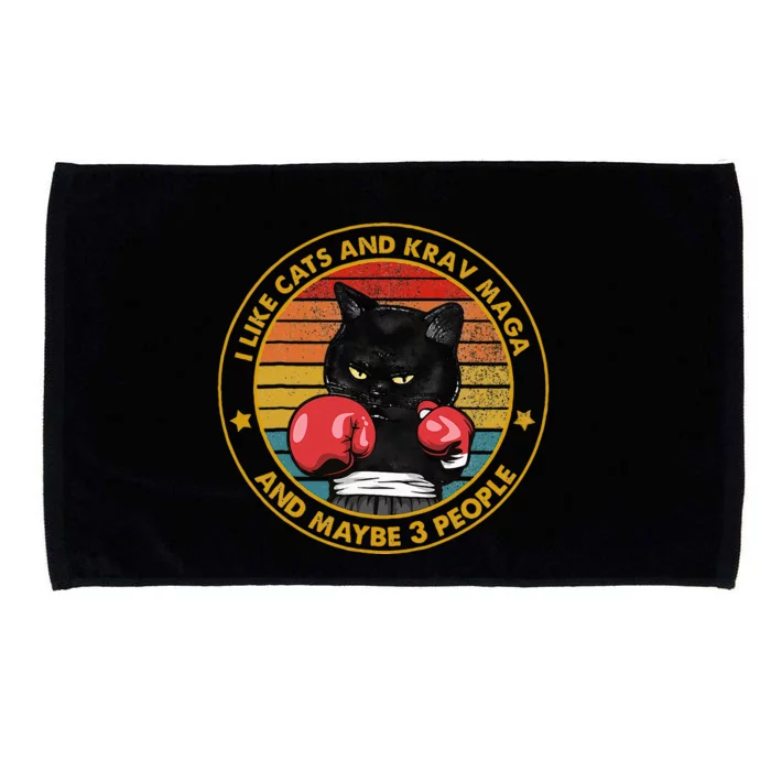 Krav Maga Cat Martial Arts Israel Defense Forces Microfiber Hand Towel