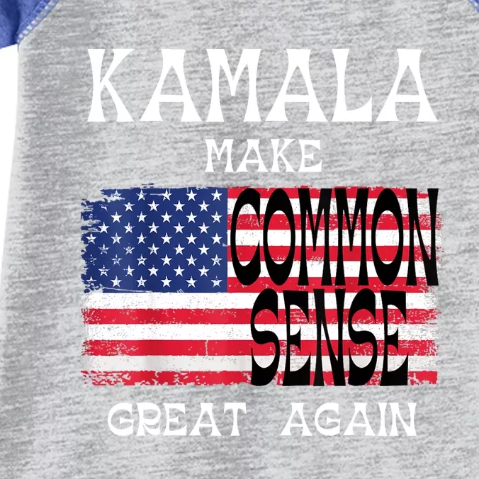 Kamala Make Common Sense Great Again Infant Baby Jersey Bodysuit