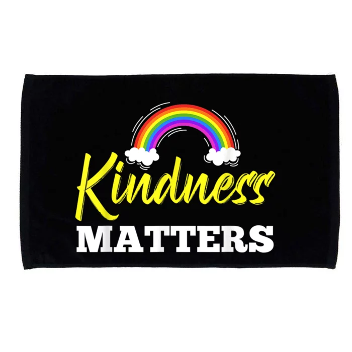 Kindness Matters Colorful Rainbow Be Kind AntiBullying Microfiber Hand Towel