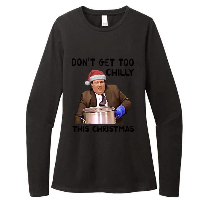 Kevin Malone Dont Get Too Chilly This Christmas Womens CVC Long Sleeve Shirt