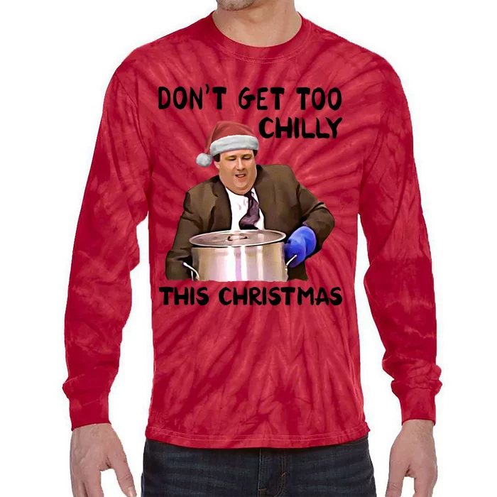 Kevin Malone Dont Get Too Chilly This Christmas Tie-Dye Long Sleeve Shirt