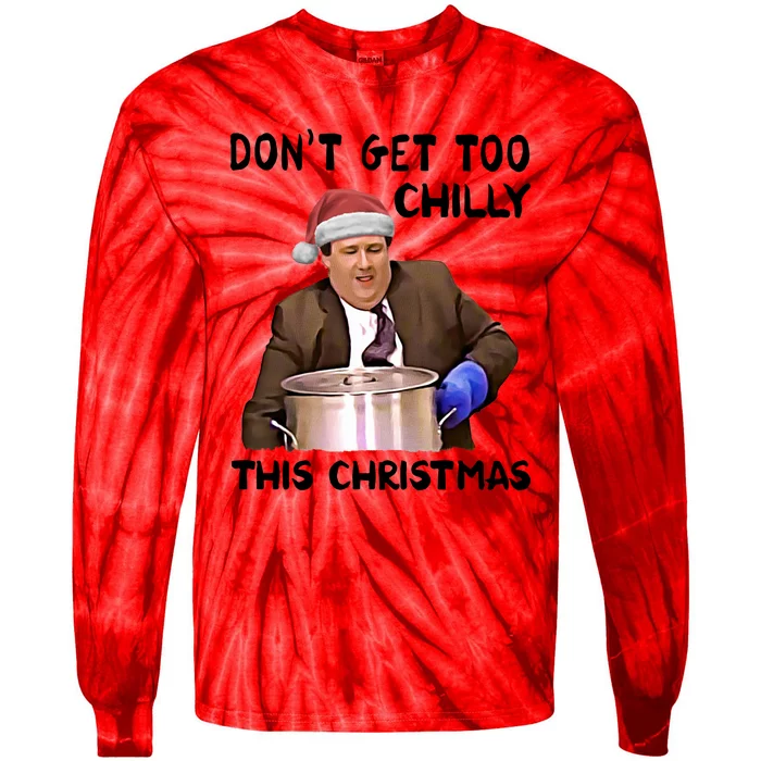 Kevin Malone Dont Get Too Chilly This Christmas Tie-Dye Long Sleeve Shirt