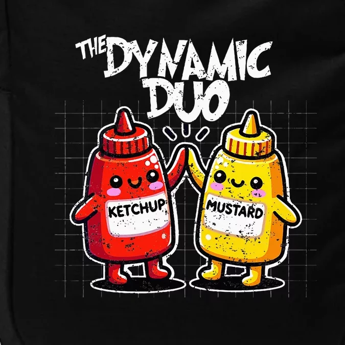 K.E.T.C.H.U.P Mustard Dynamic Duo Best Friends Impact Tech Backpack