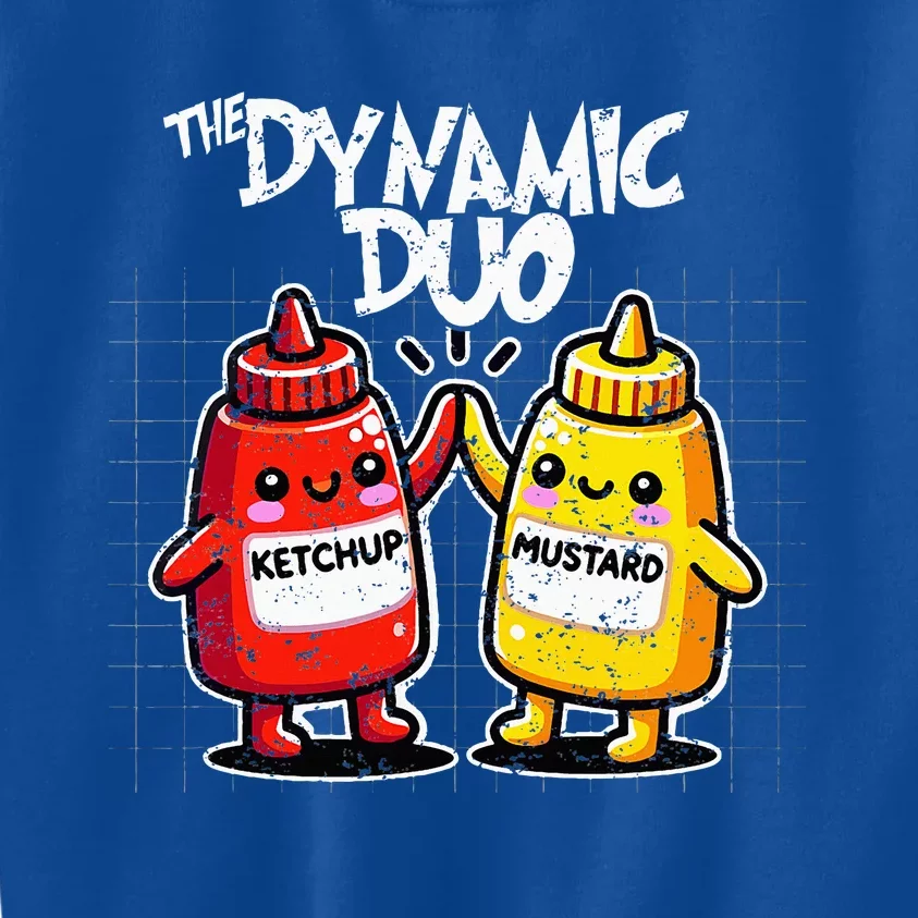 K.E.T.C.H.U.P Mustard Dynamic Duo Best Friends Kids Sweatshirt