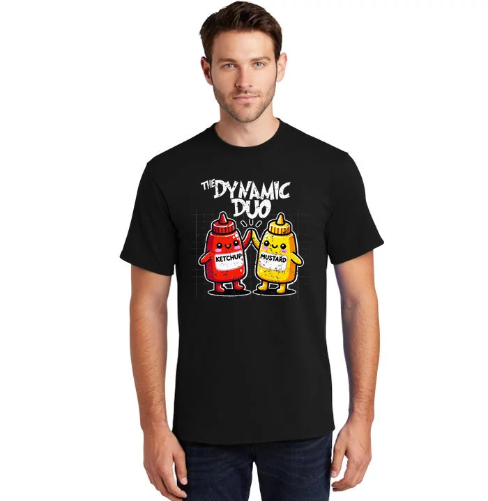 K.E.T..C.H.Up.. Mustard Dynamic Duo Best Friends Tall T-Shirt