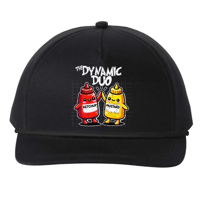 K.E.T..C.H.Up.. Mustard Dynamic Duo Best Friends Snapback Five-Panel Rope Hat