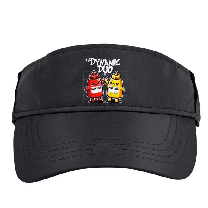 K.E.T..C.H.Up.. Mustard Dynamic Duo Best Friends Adult Drive Performance Visor