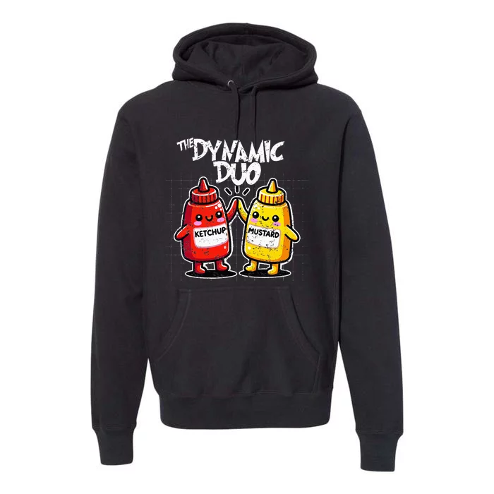 K.E.T..C.H.Up.. Mustard Dynamic Duo Best Friends Premium Hoodie