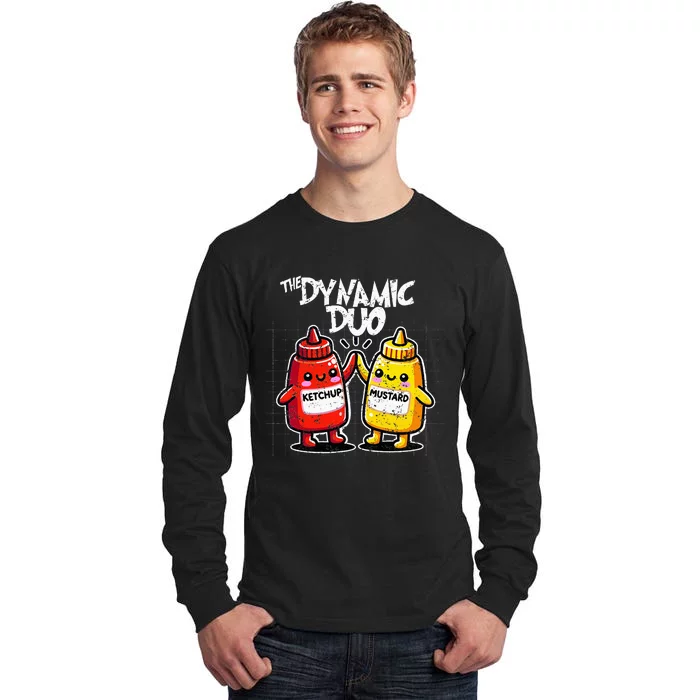 K.E.T..C.H.Up.. Mustard Dynamic Duo Best Friends Tall Long Sleeve T-Shirt