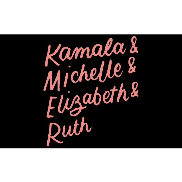 Kamala Michelle Elizabeth & Ruth Feminist Political Icons Bumper Sticker