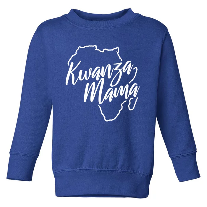 Kwanzaa Mama Funny Africanamerican Mom Gift Toddler Sweatshirt