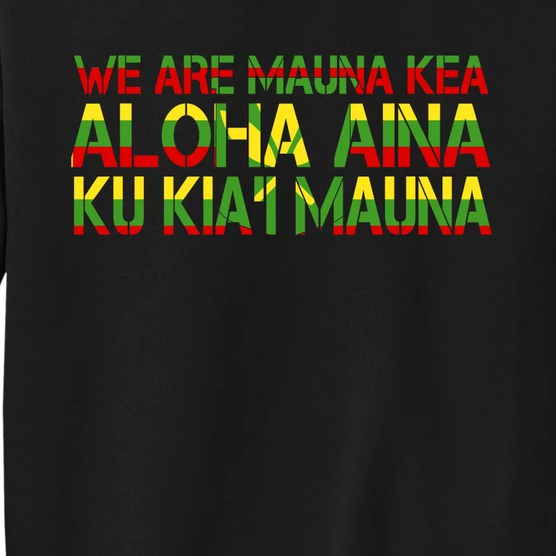 Kanaka Maoli Flag We Are Mauna Kea Tall Sweatshirt