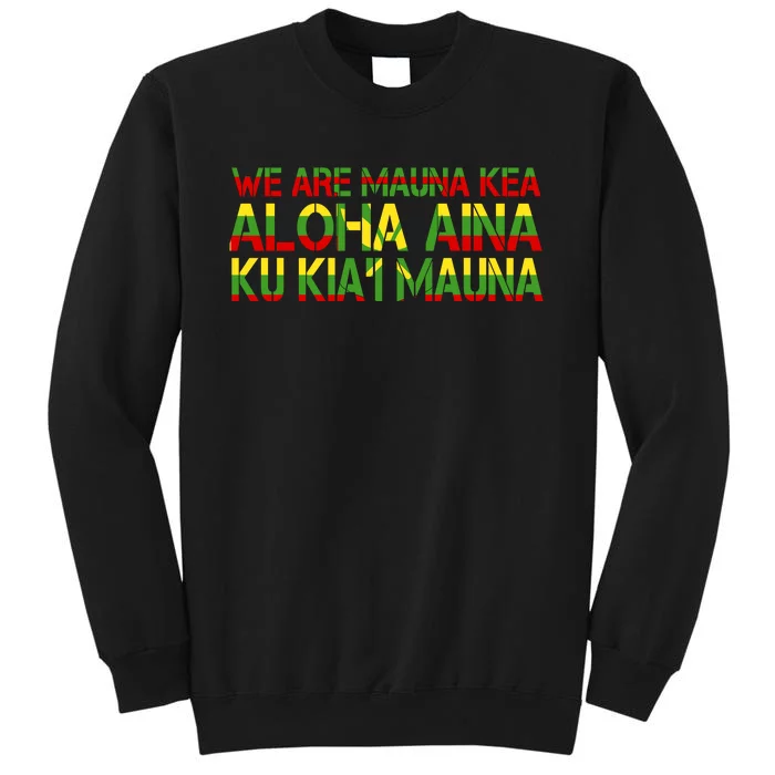 Kanaka Maoli Flag We Are Mauna Kea Tall Sweatshirt