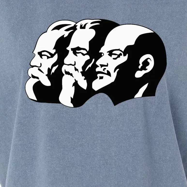 Karl Marx Friedrich Engels Vladimir Lenin Sovi8 Propaganda Garment-Dyed Women's Muscle Tee