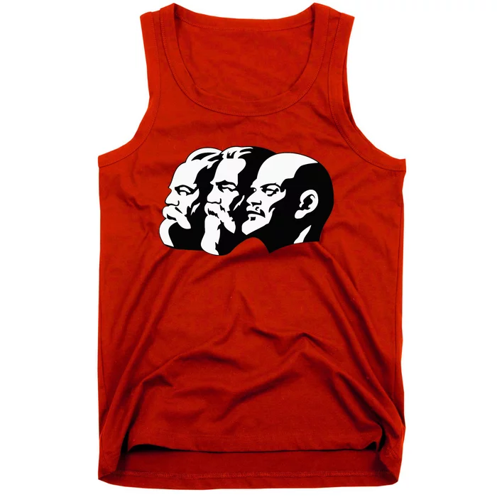 Karl Marx Friedrich Engels Vladimir Lenin Sovi8 Propaganda Tank Top