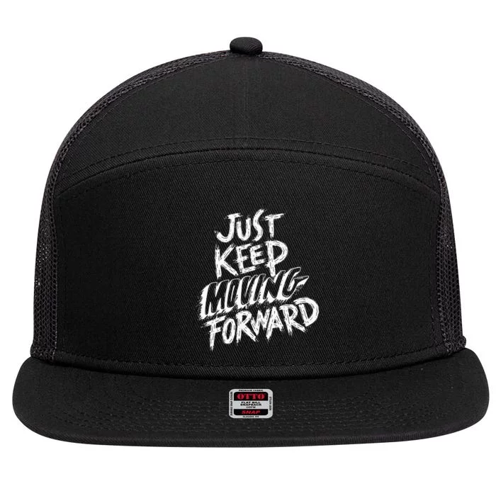 Keep Moving Forward 7 Panel Mesh Trucker Snapback Hat